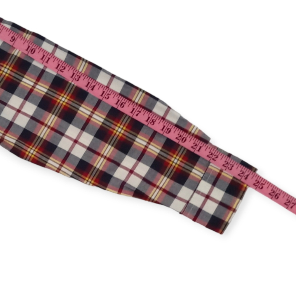 AMERICAN EAGLE OUTFITTERS RED YELLOW PLAID BUTTON DOWN SHIRT. SIZE (M ) - Picture 4 of 13